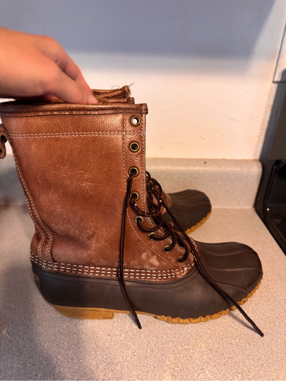L.L. Bean Shearling Lining boots men’s size 9 women’s size 11 - Picture 5 of 12